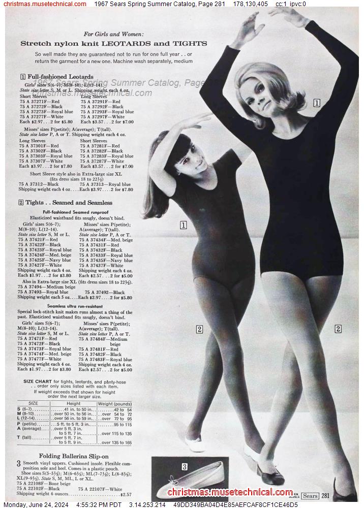 1967 Sears Spring Summer Catalog, Page 281