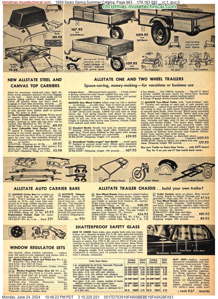 1950 Sears Spring Summer Catalog, Page 963