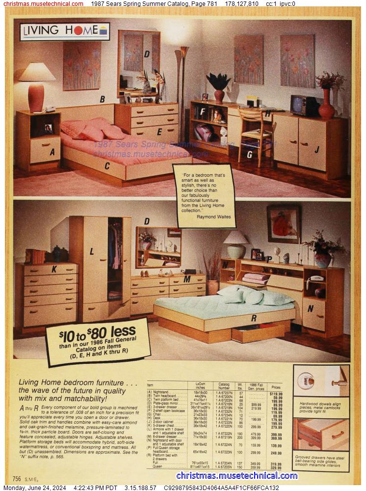 1987 Sears Spring Summer Catalog, Page 781