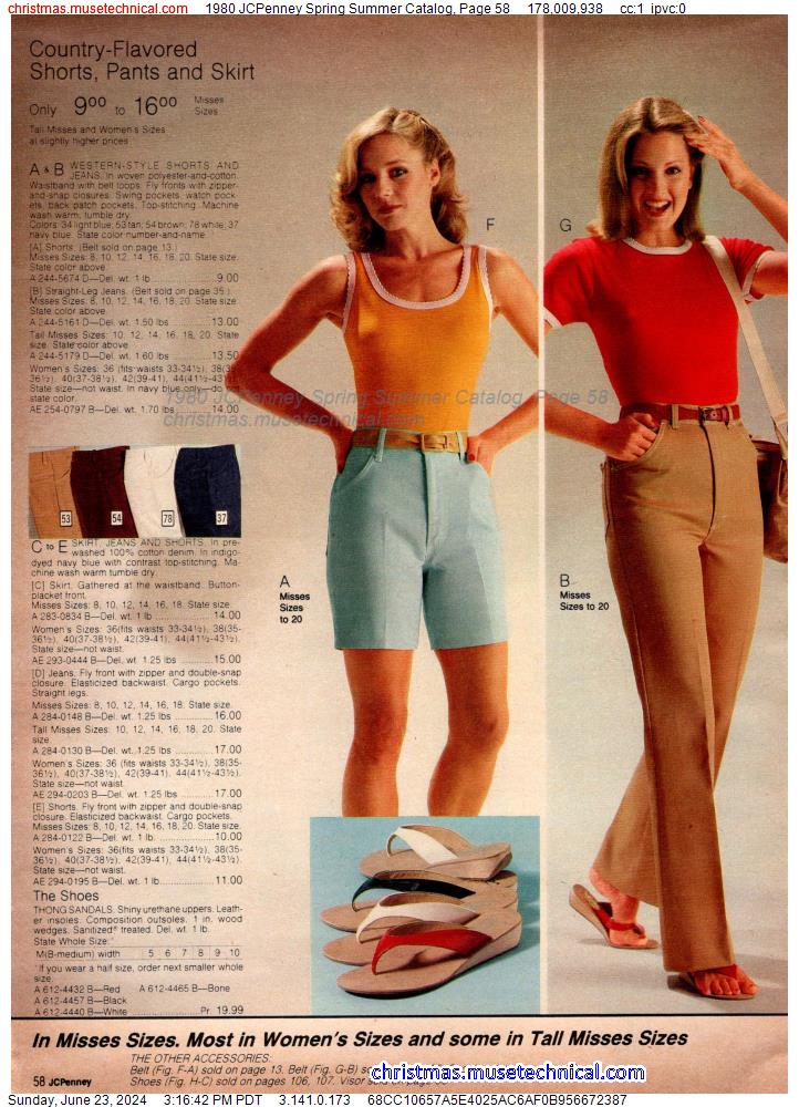 1980 JCPenney Spring Summer Catalog, Page 58