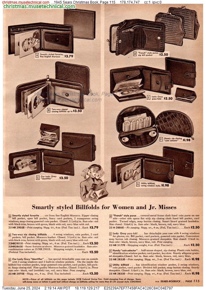 1945 Sears Christmas Book, Page 115