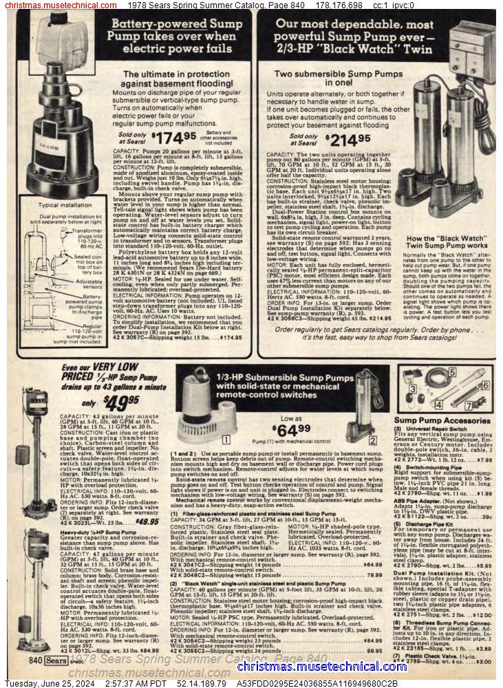 1978 Sears Spring Summer Catalog, Page 840