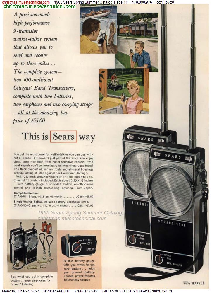 1965 Sears Spring Summer Catalog, Page 11