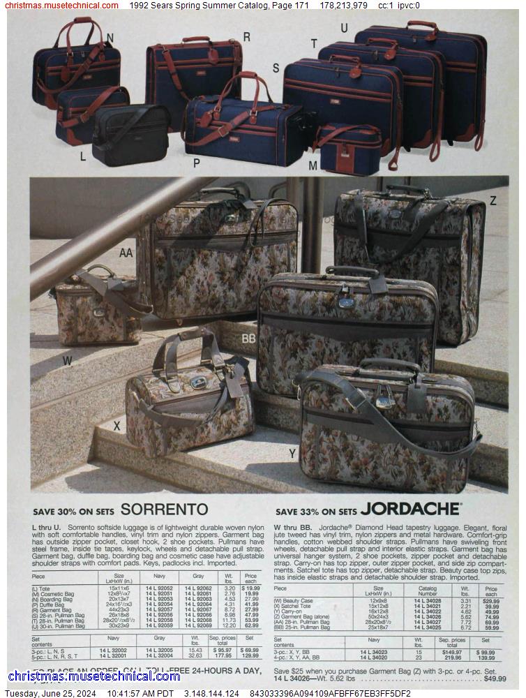 1992 Sears Spring Summer Catalog, Page 171