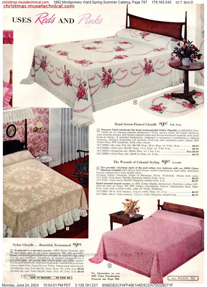 1962 Montgomery Ward Spring Summer Catalog, Page 787