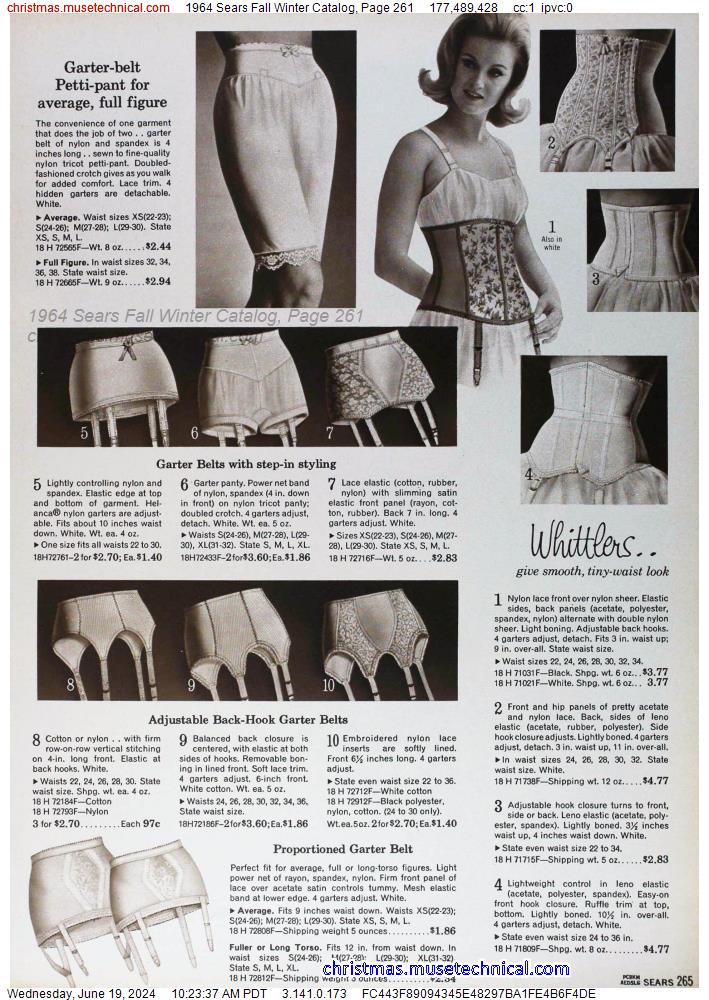 1964 Sears Fall Winter Catalog, Page 261