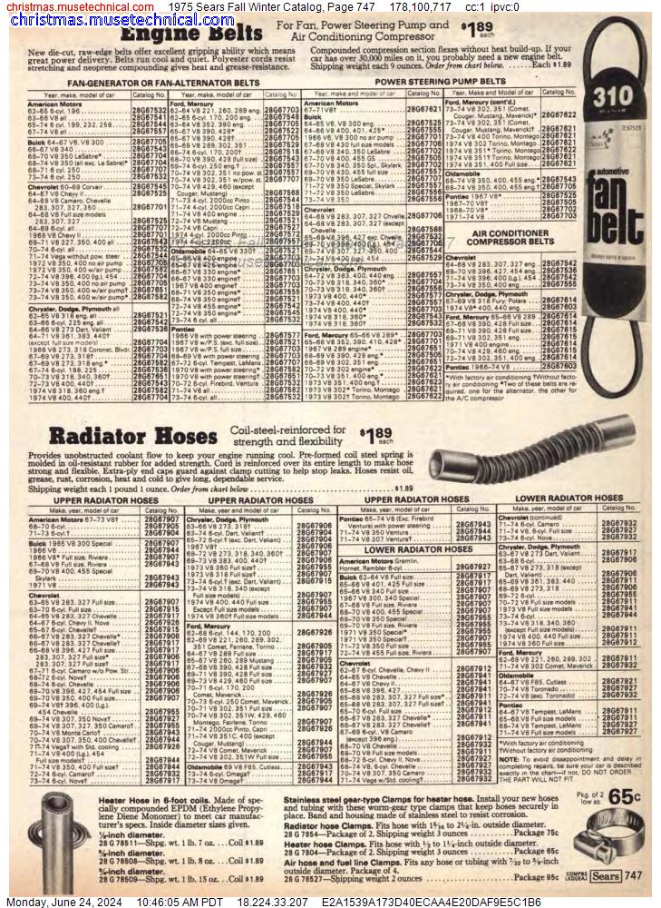 1975 Sears Fall Winter Catalog, Page 747