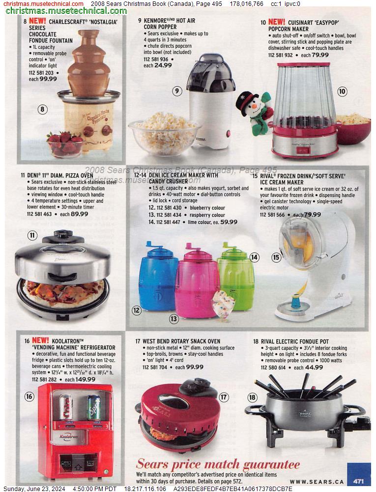 2008 Sears Christmas Book (Canada), Page 495