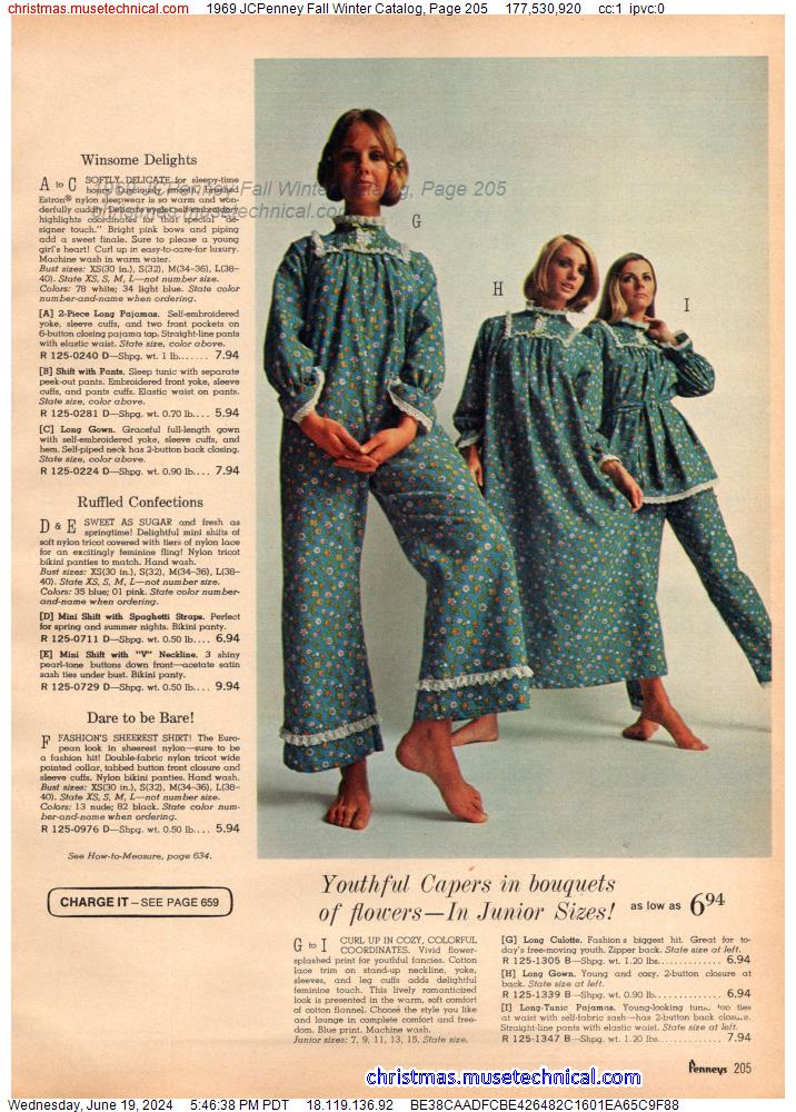 1969 JCPenney Fall Winter Catalog, Page 205