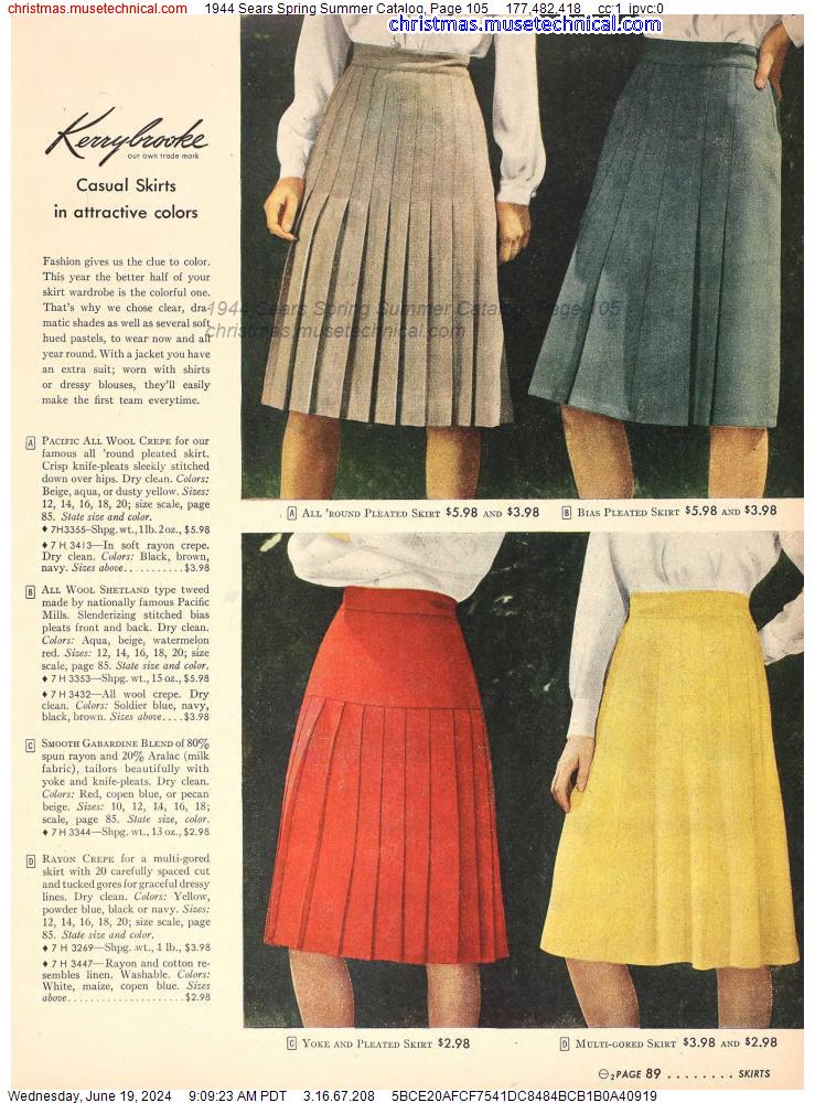 1944 Sears Spring Summer Catalog, Page 105