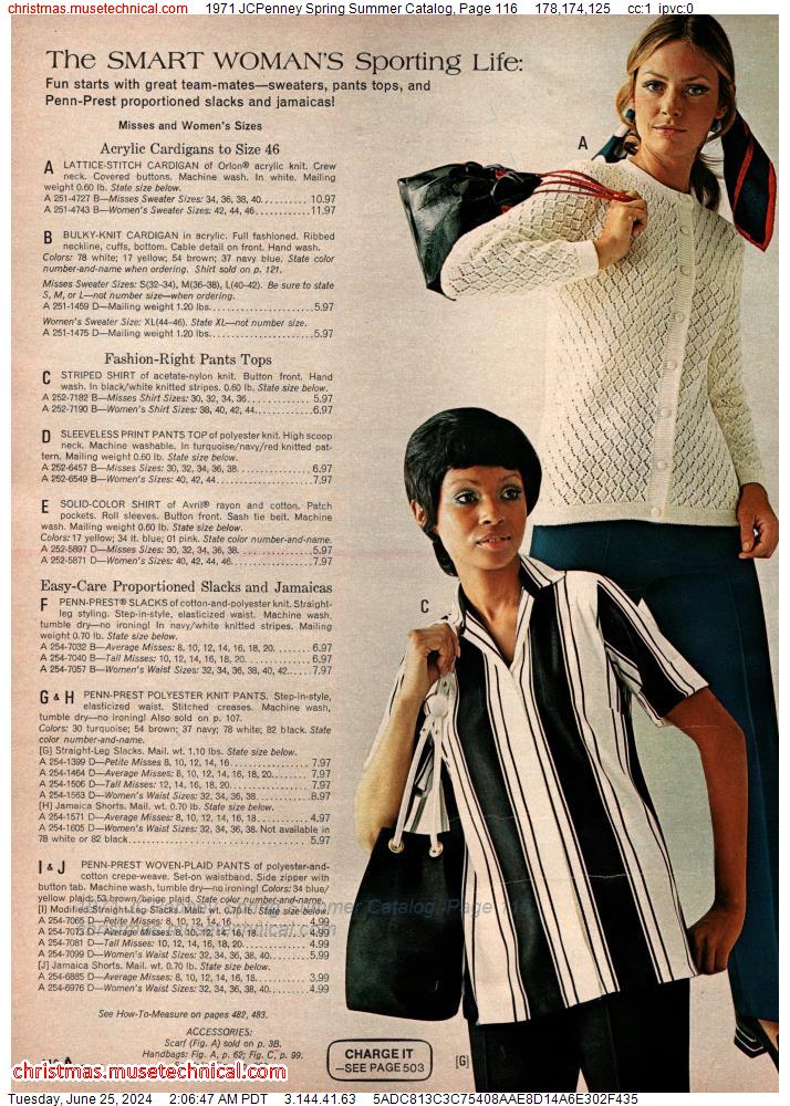 1971 JCPenney Spring Summer Catalog, Page 116