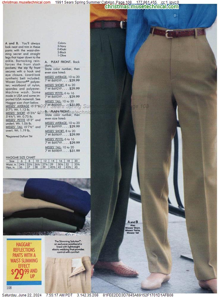 1991 Sears Spring Summer Catalog, Page 108