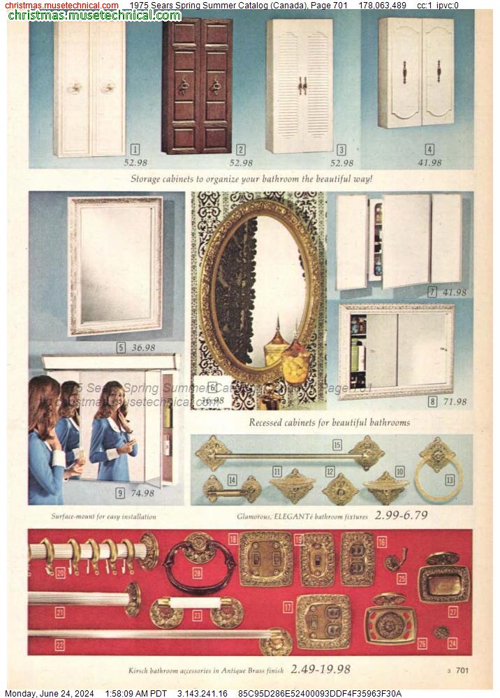 1975 Sears Spring Summer Catalog (Canada), Page 701