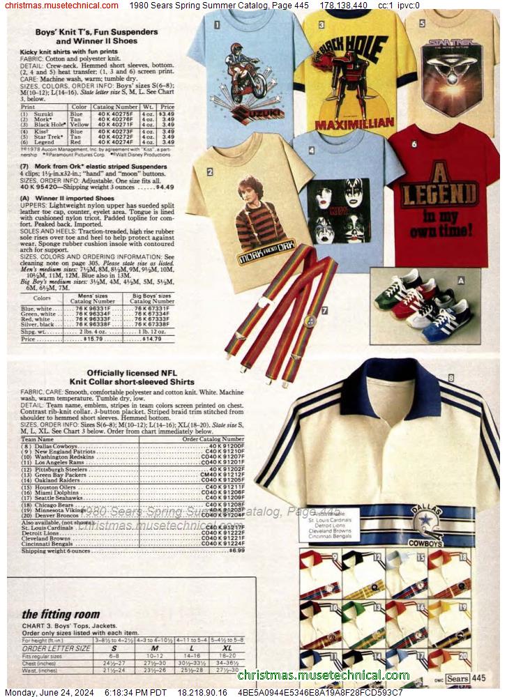 1980 Sears Spring Summer Catalog, Page 445