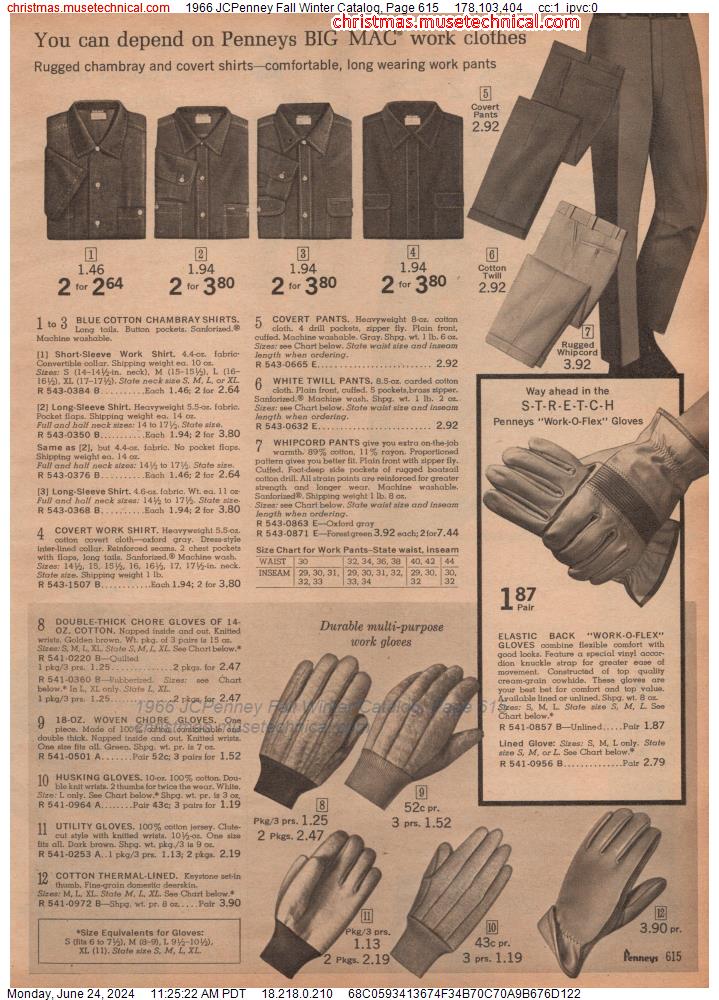 1966 JCPenney Fall Winter Catalog, Page 615