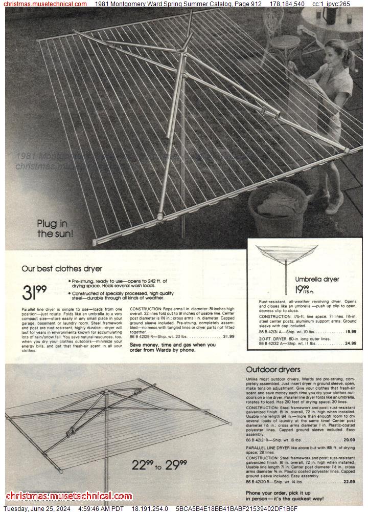 1981 Montgomery Ward Spring Summer Catalog, Page 912