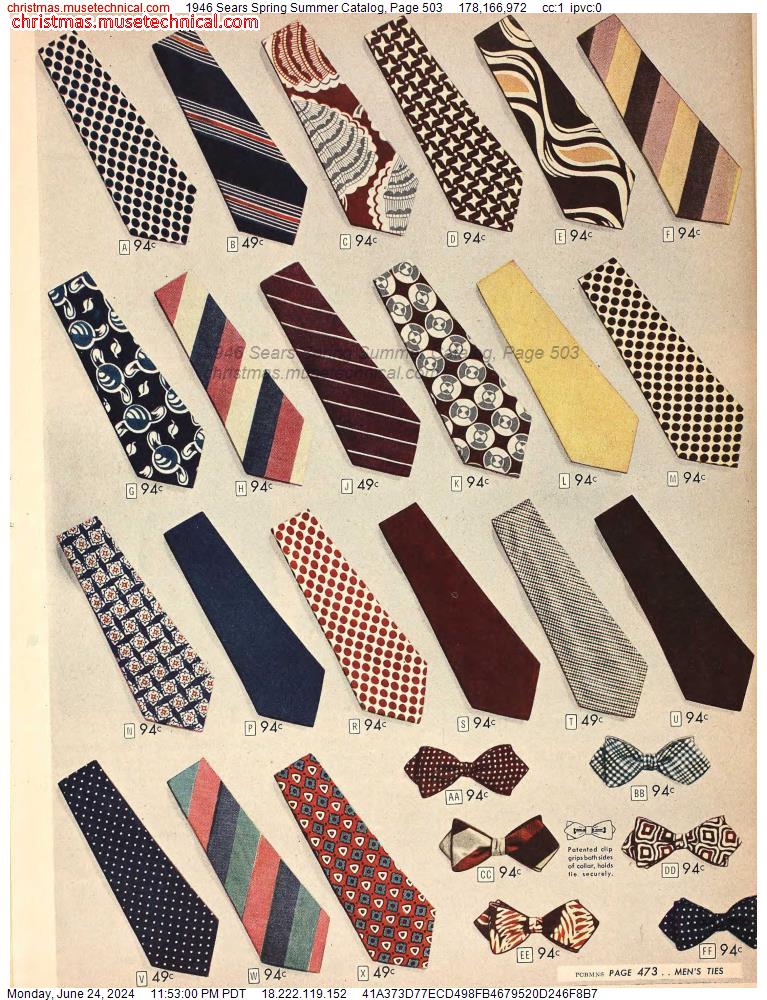 1946 Sears Spring Summer Catalog, Page 503