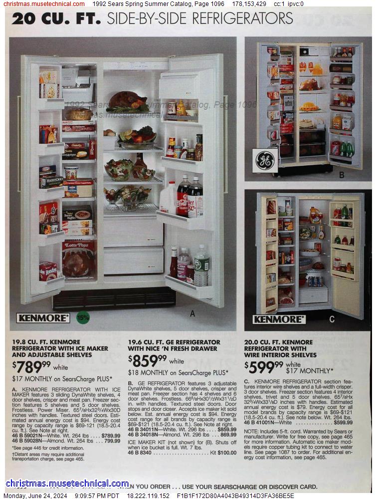 1992 Sears Spring Summer Catalog, Page 1096