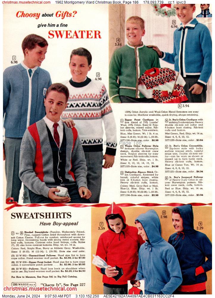 1962 Montgomery Ward Christmas Book, Page 186