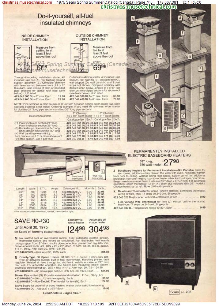 1975 Sears Spring Summer Catalog (Canada), Page 705
