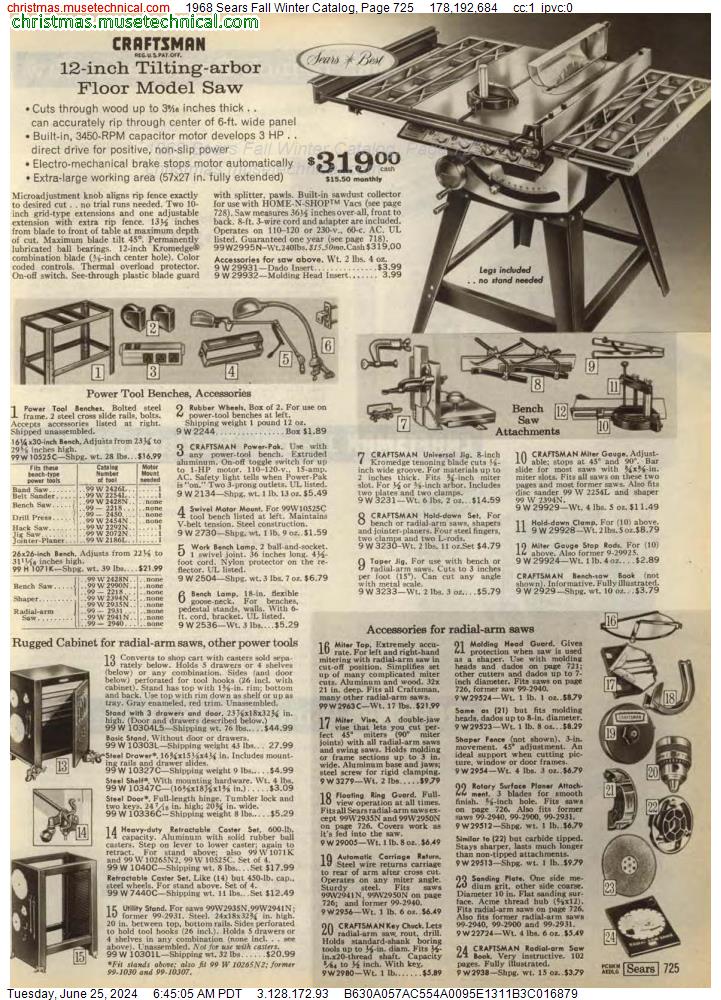 1968 Sears Fall Winter Catalog, Page 725