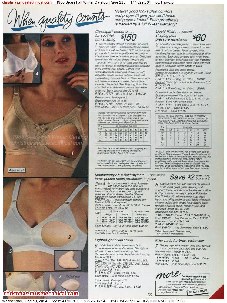1986 Sears Fall Winter Catalog, Page 225