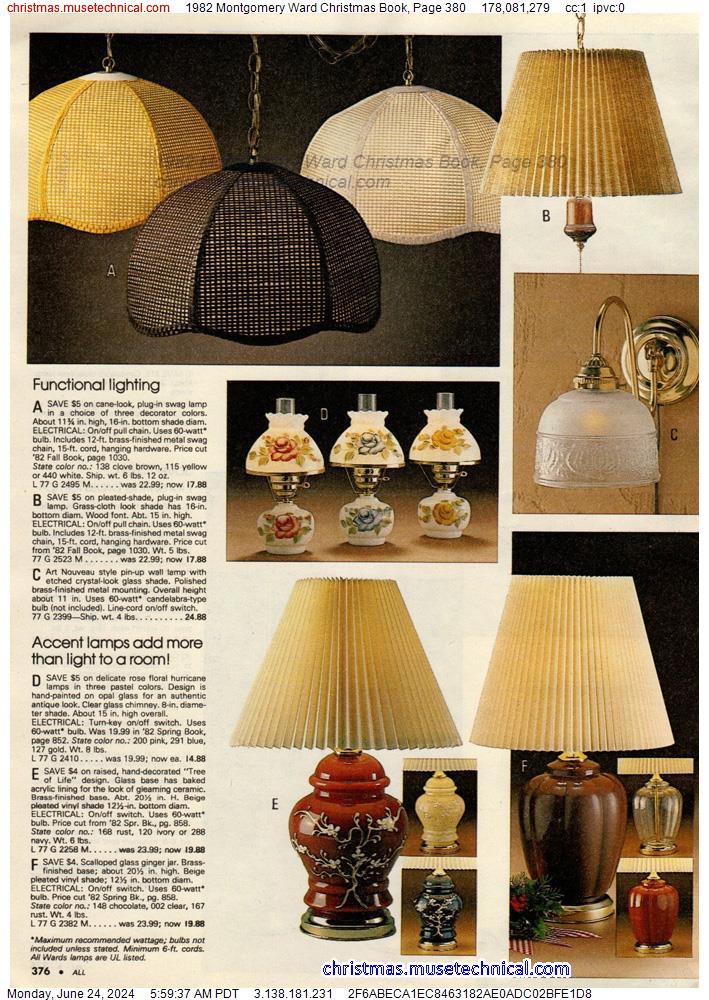 1982 Montgomery Ward Christmas Book, Page 380