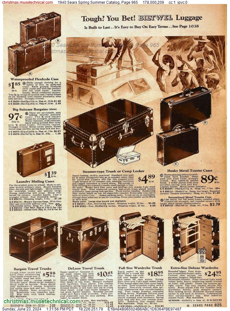 1940 Sears Spring Summer Catalog, Page 965