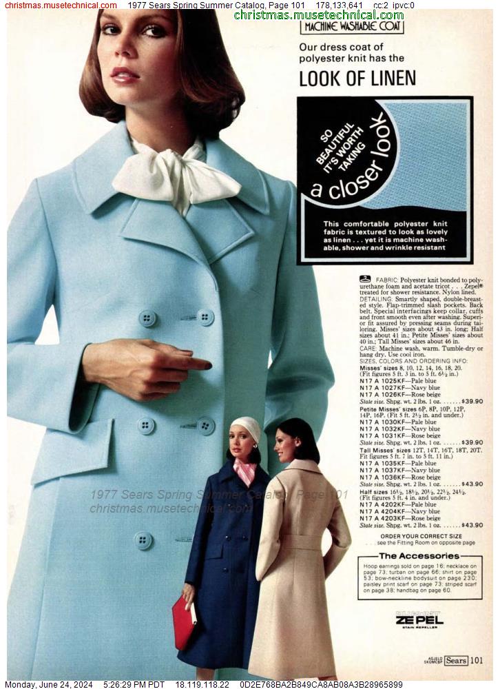 1977 Sears Spring Summer Catalog, Page 101