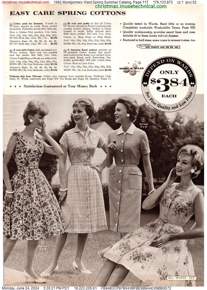1962 Montgomery Ward Spring Summer Catalog, Page 117