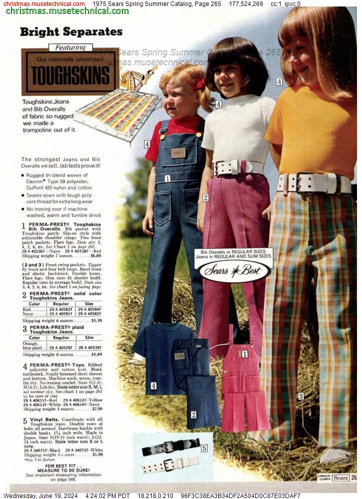 1975 Sears Spring Summer Catalog, Page 265