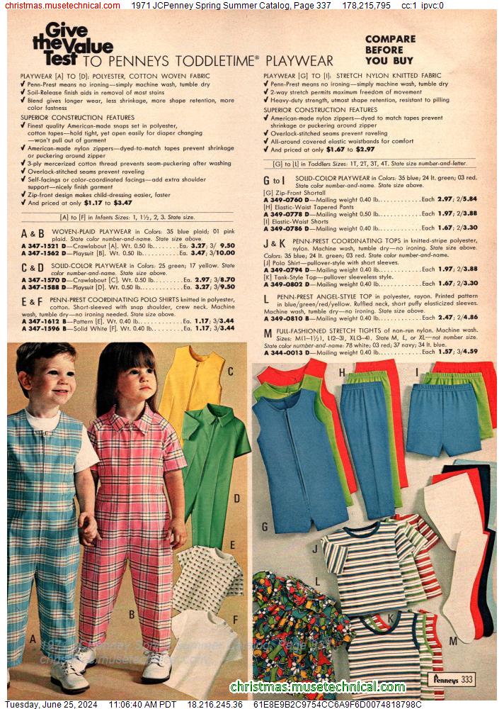 1971 JCPenney Spring Summer Catalog, Page 337