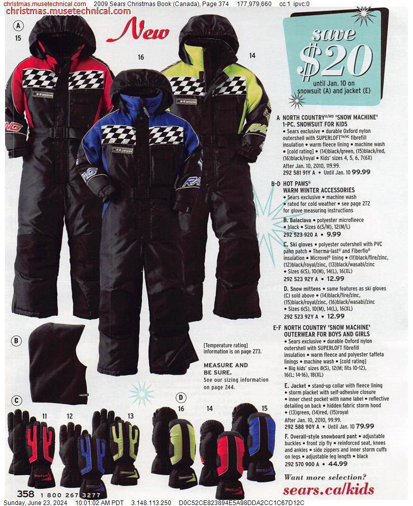 2009 Sears Christmas Book (Canada), Page 374
