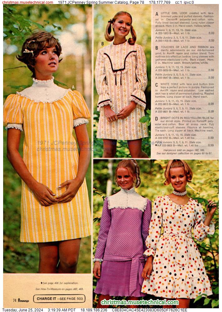 1971 JCPenney Spring Summer Catalog, Page 78
