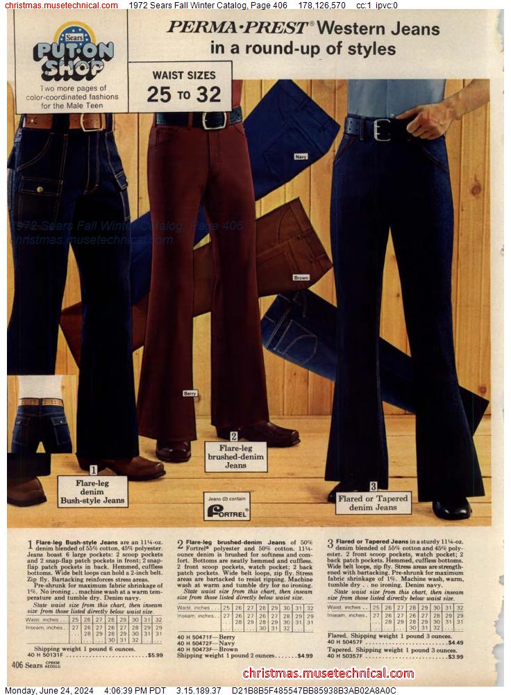 1972 Sears Fall Winter Catalog, Page 406