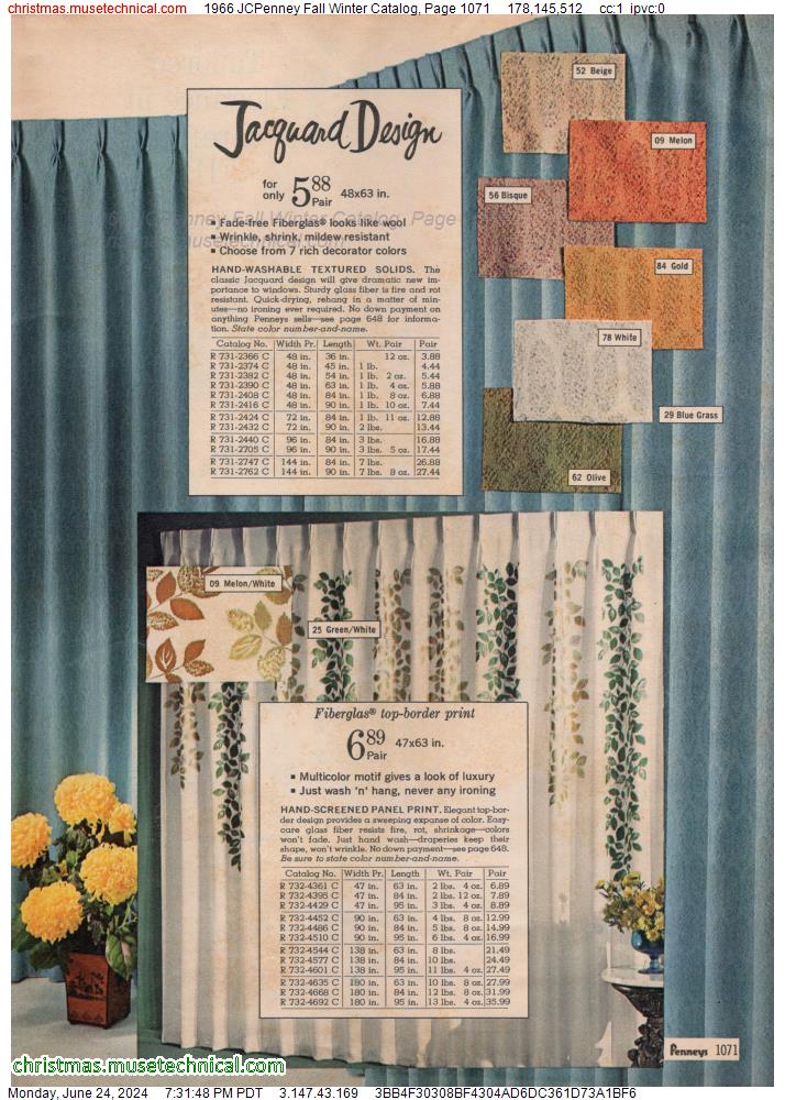 1966 JCPenney Fall Winter Catalog, Page 1071