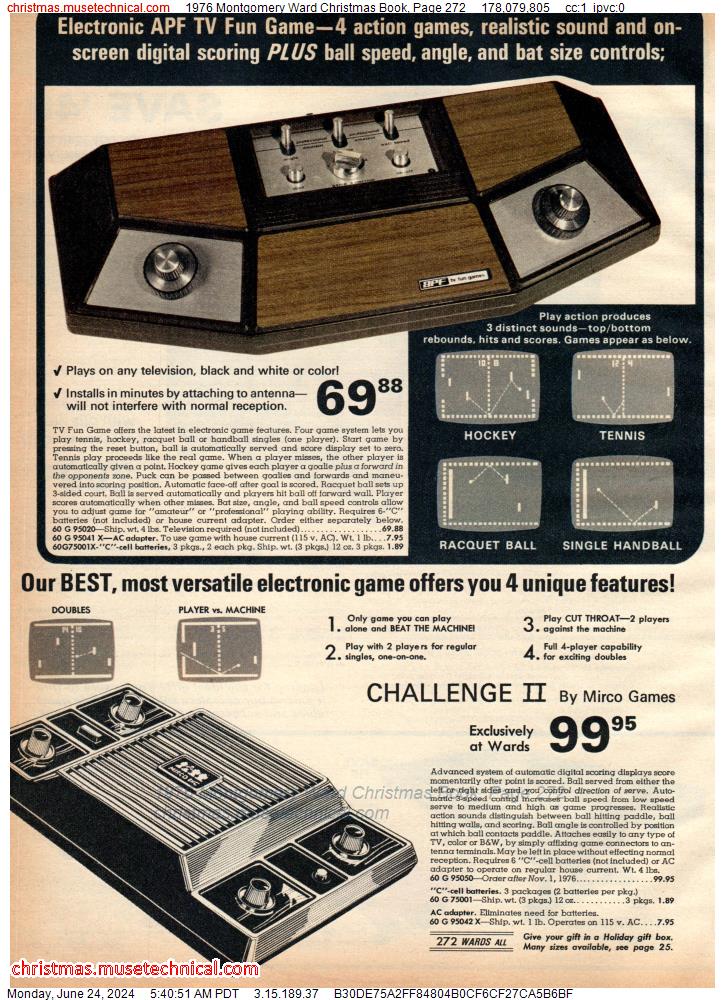 1976 Montgomery Ward Christmas Book, Page 272