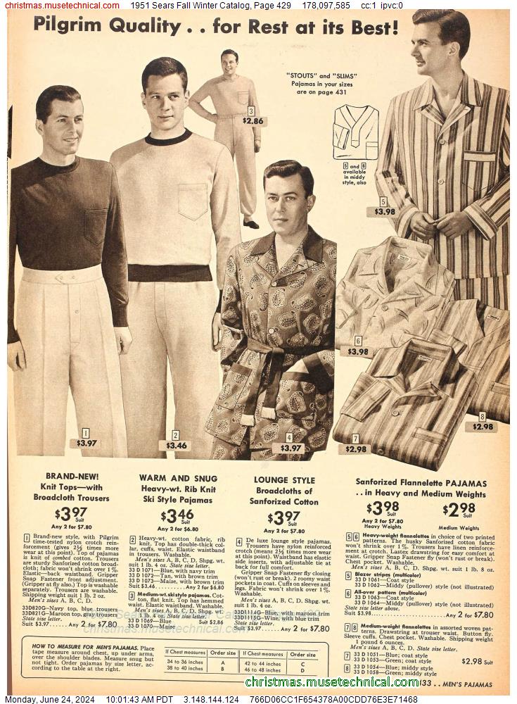 1951 Sears Fall Winter Catalog, Page 429