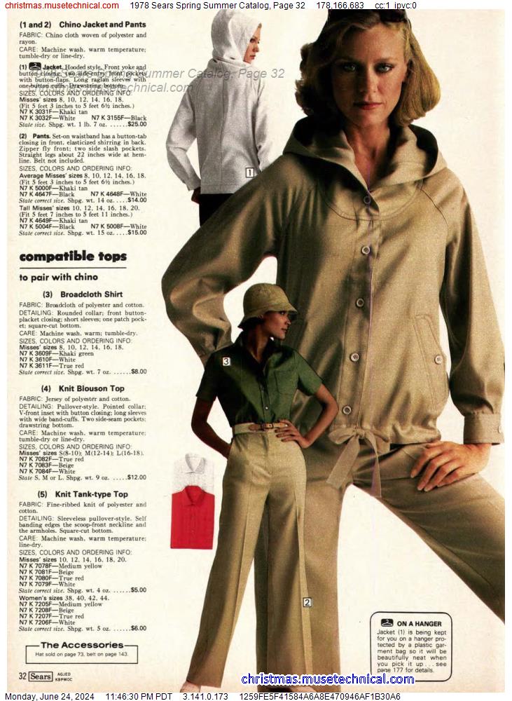 1978 Sears Spring Summer Catalog, Page 32