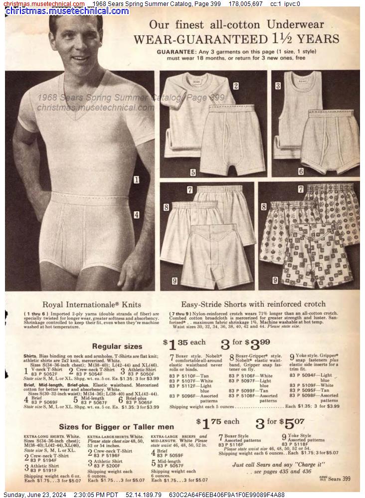 1968 Sears Spring Summer Catalog, Page 399