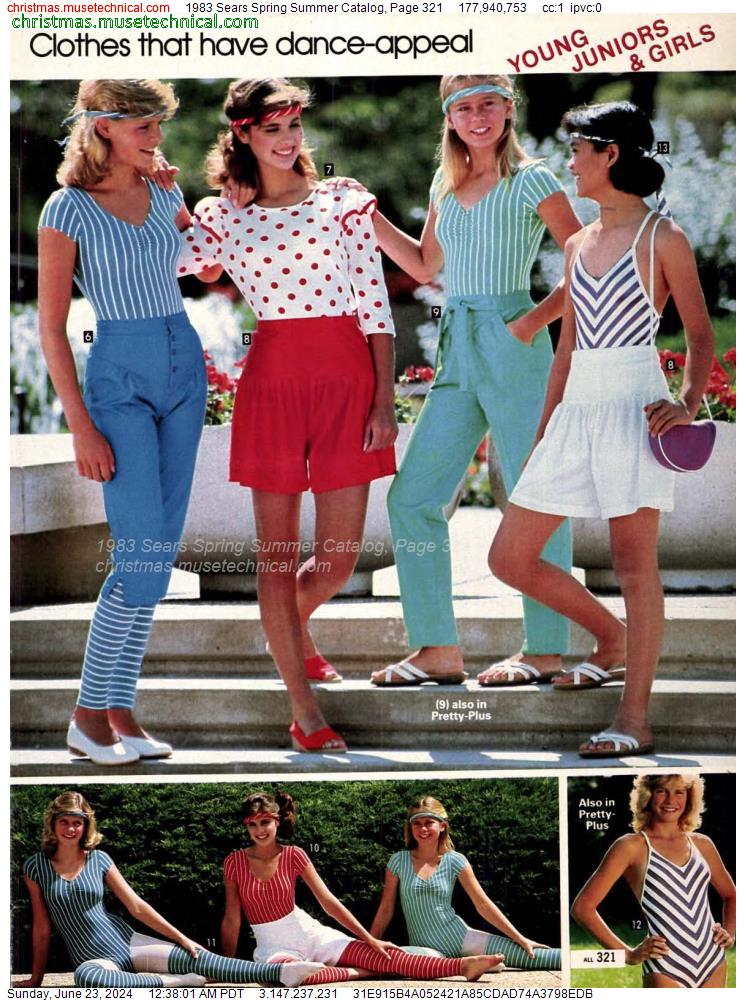 1983 Sears Spring Summer Catalog, Page 321