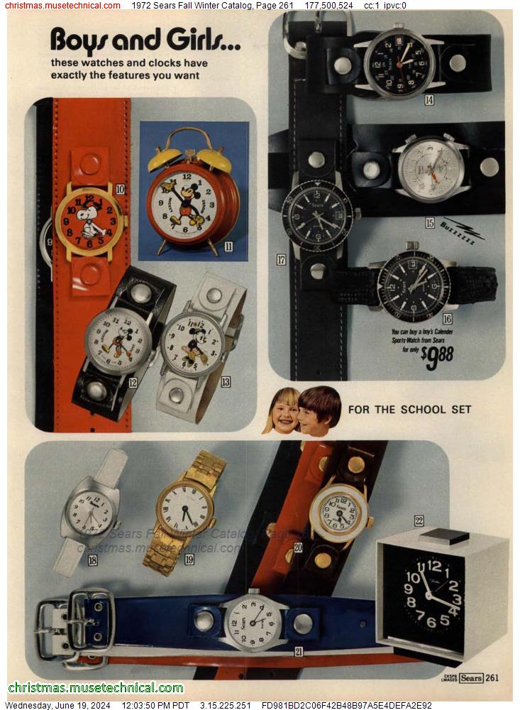 1972 Sears Fall Winter Catalog, Page 261