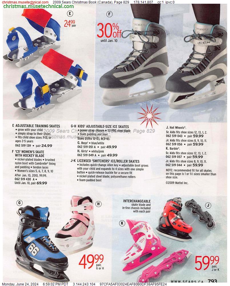2009 Sears Christmas Book (Canada), Page 829