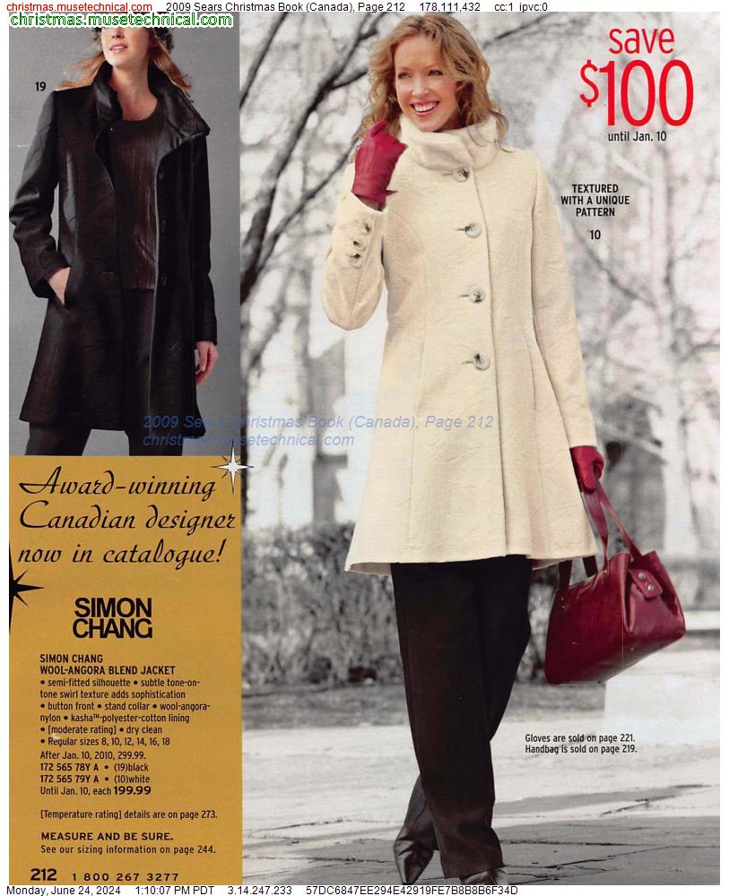 2009 Sears Christmas Book (Canada), Page 212