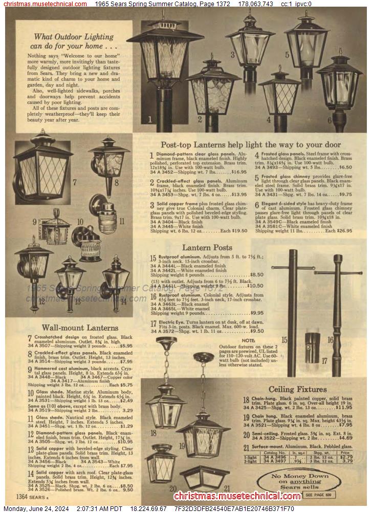 1965 Sears Spring Summer Catalog, Page 1372