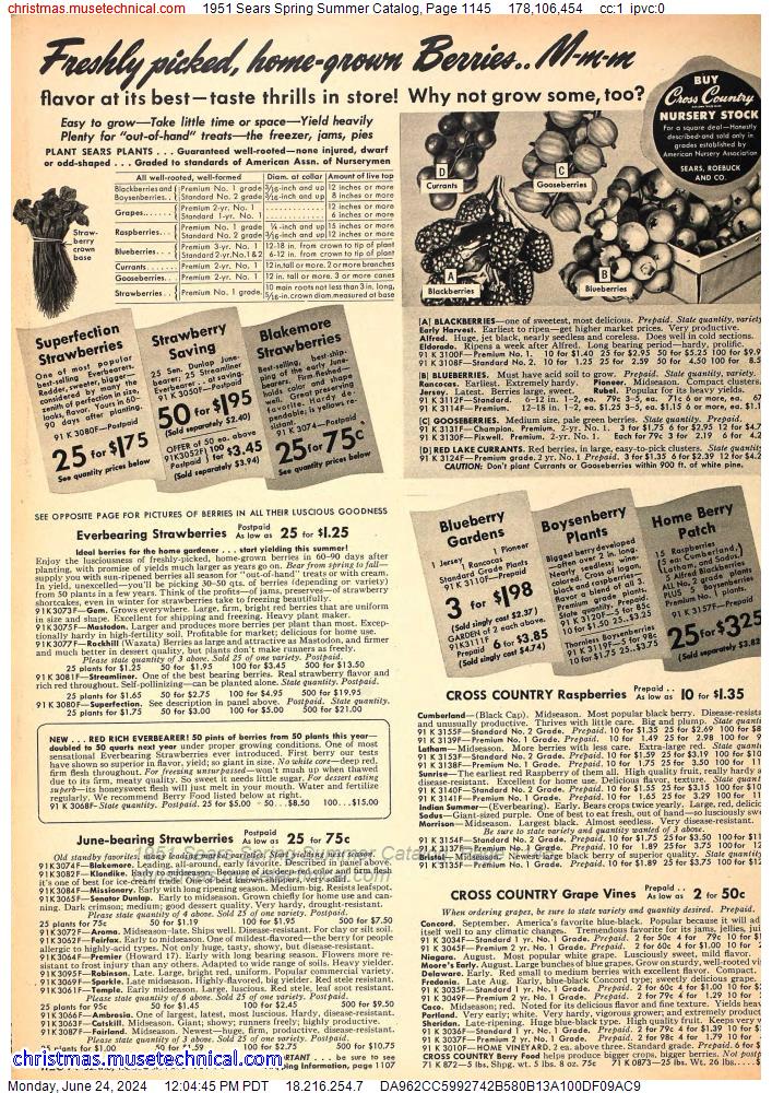 1951 Sears Spring Summer Catalog, Page 1145