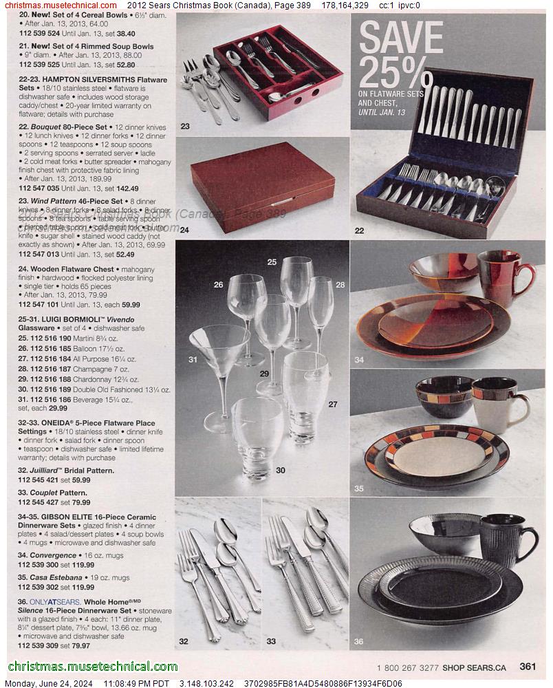 2012 Sears Christmas Book (Canada), Page 389