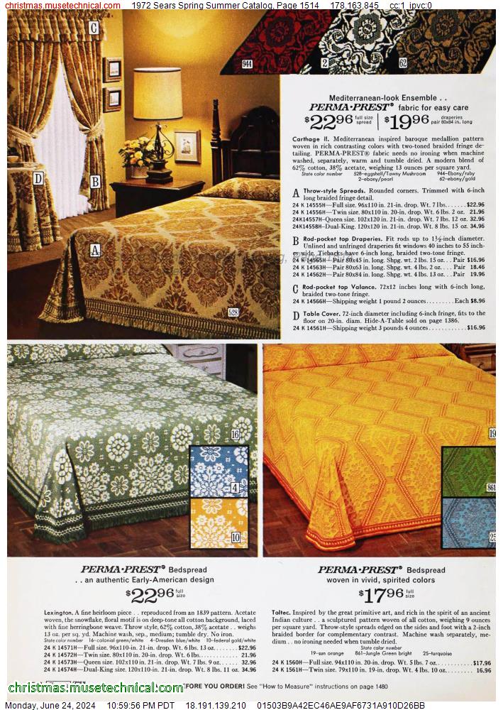 1972 Sears Spring Summer Catalog, Page 1514