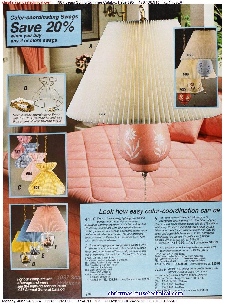 1987 Sears Spring Summer Catalog, Page 895