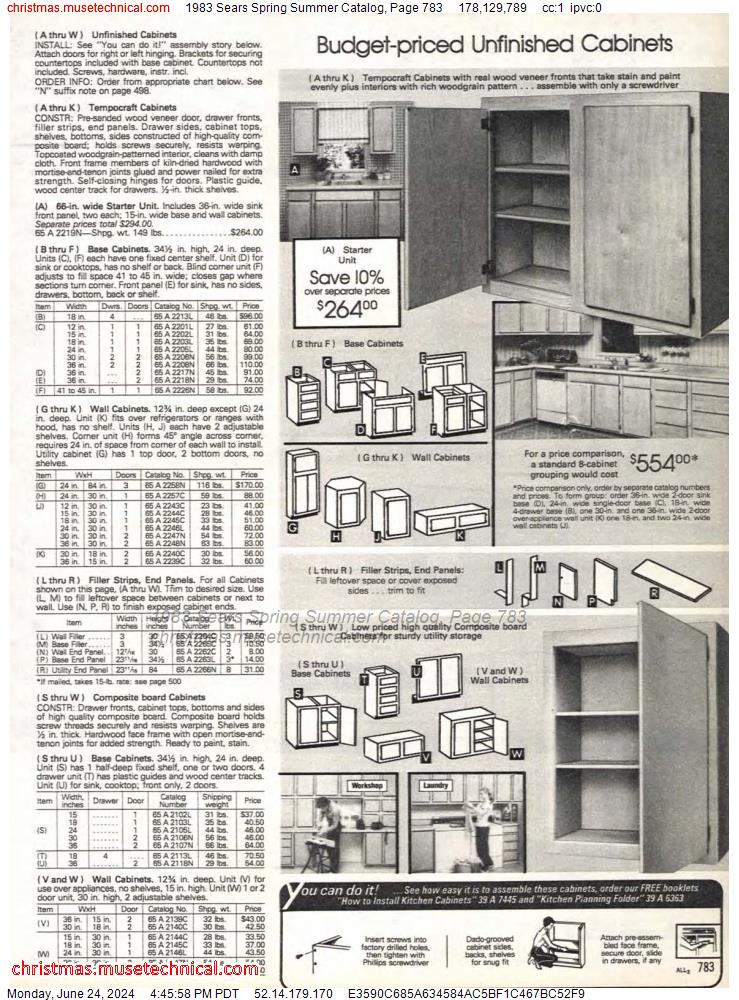 1983 Sears Spring Summer Catalog, Page 783